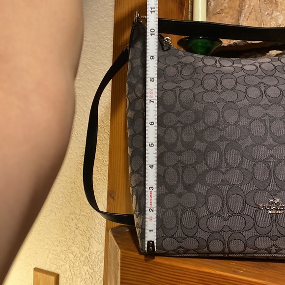 Coach celeste signature shoulder bag crossbody in black smoke - Picture 8 of 9